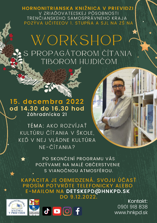 Workshop s lektorom Tiborom Hujdičom