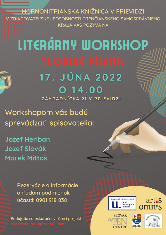 Literárny workshop - tvorivé písanie