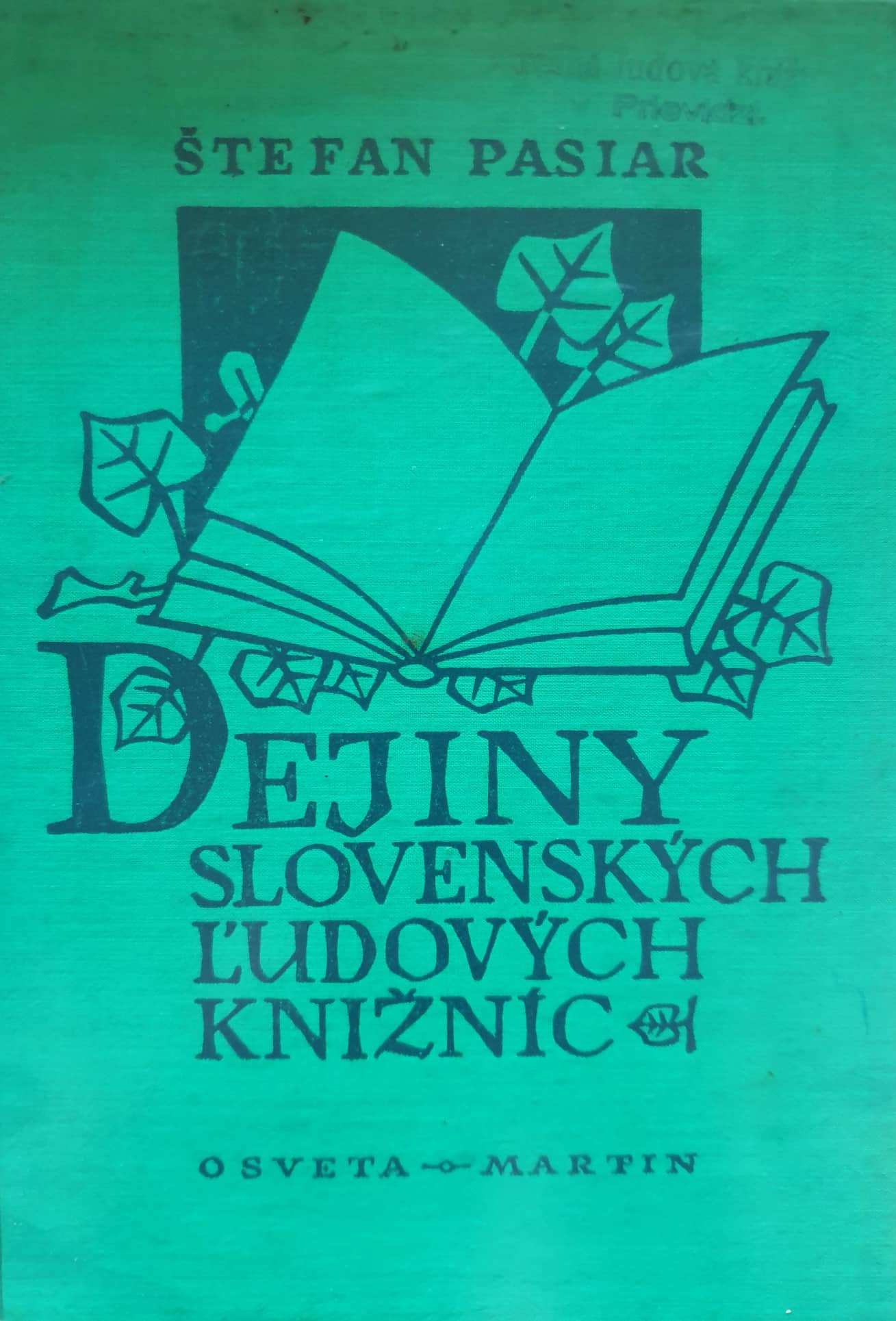 kniha "Dejiny slovenských ľudových knižníc"
