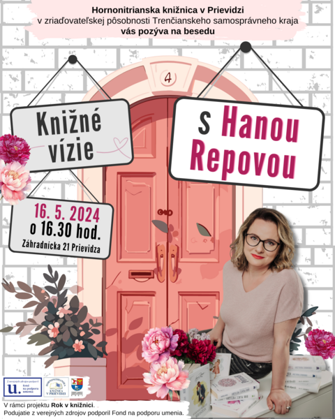  Knižné vízie - Beseda s Hanou Repovou