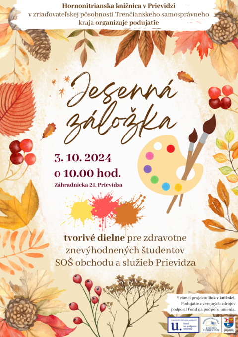 Jesenná záložka Jesenná záložka