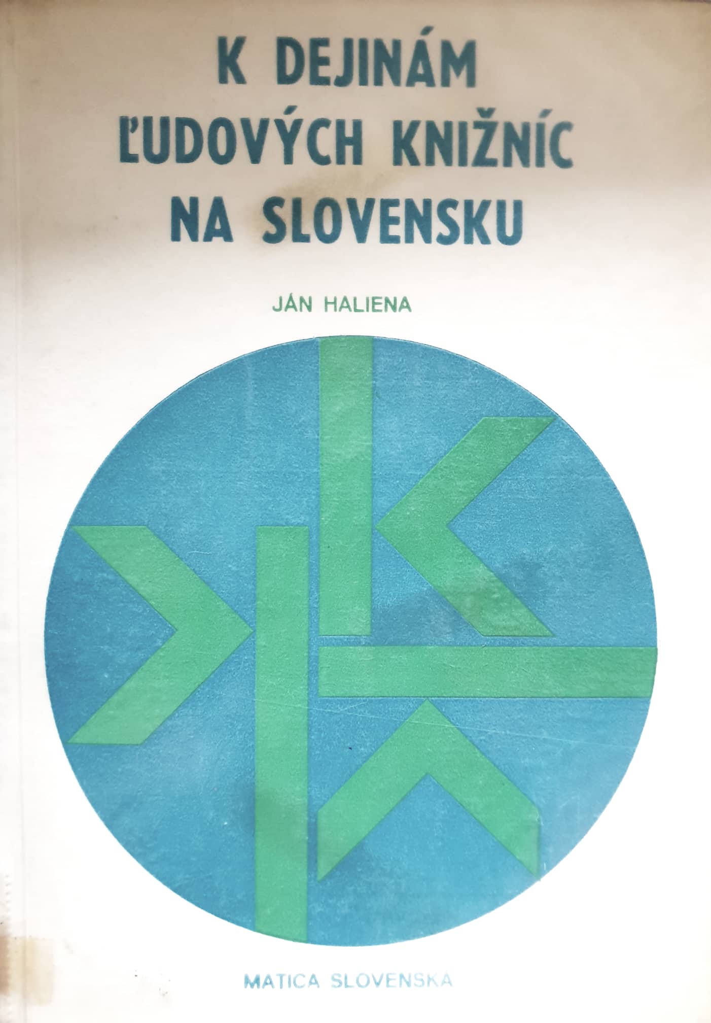 kniha "K dejinám ľudových knižníc na Slovensku"