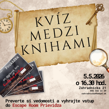 Vyhrajte vstupenky do escape room v druhom knižničnom kvíze