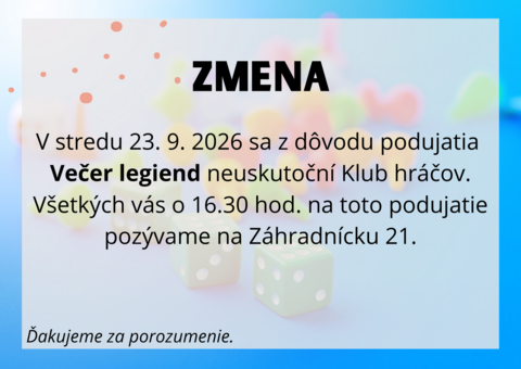 Zmena programu