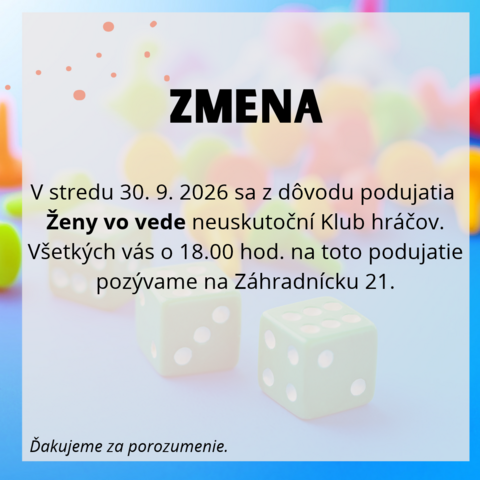 Zmena programu 