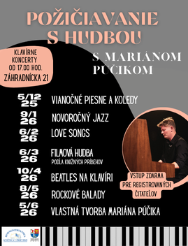 Požičiavanie s hudbou s Mariánom Púčikom – každý prvý piatok v mesiaci