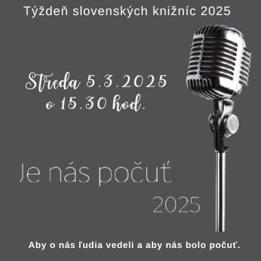 Je nás počuť 2025 Je nás počuť 2025