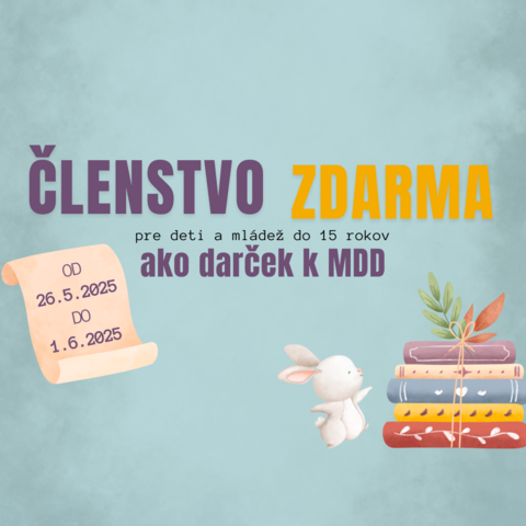 Darček k MDD pre deti a mládež do 15 rokov! 