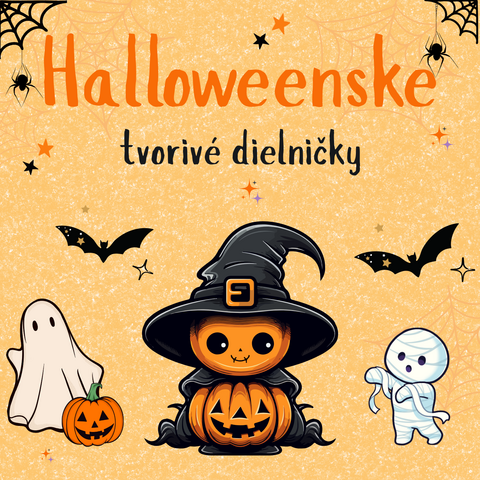 Halloweenske tvorivé dielničky v knižnici pre deti a rodičov Halloweenske tvorivé dielničky v knižnici pre deti a rodičov
