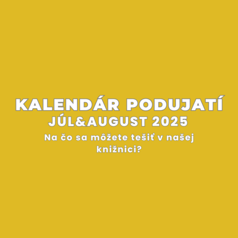 Júl a august v Hornonitrianskej knižnici 