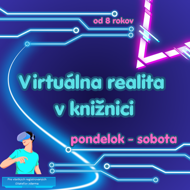 Virtuálna realita v knižnici - PRIHLÁSTE SA