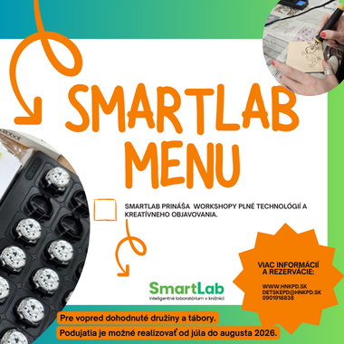 SMARTLAB MENU PRE DRUŽINY A TÁBORY