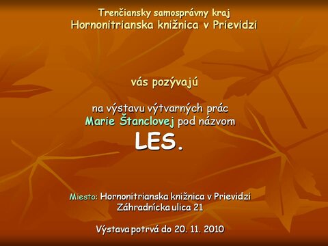 LES - výstava LES - výstava