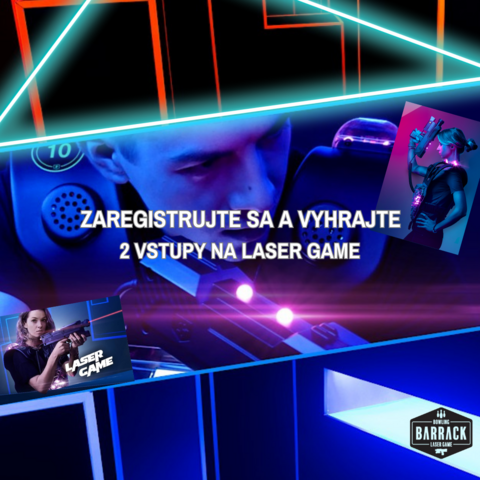 Vyhrajte v októbri 2 lístky na Laser Game