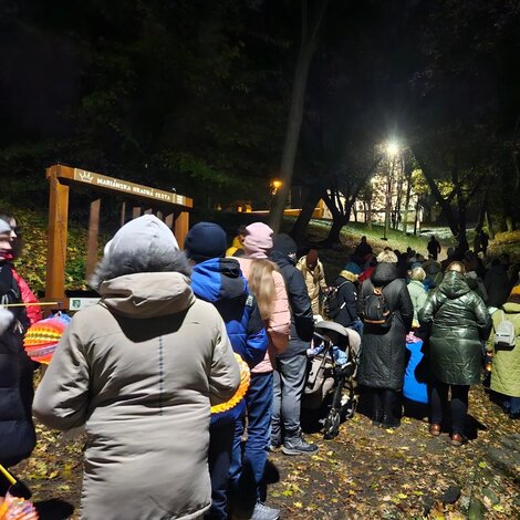 So svetielkami na prievidzský hrad