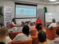 Júlia marcinová v hornonitrianskej knižnici - Julia Marcinova v Hornonitrianskej knižnici