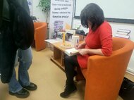 Júlia marcinová v hornonitrianskej knižnici - Julia Marcinova v Hornonitrianskej knižnici (7)